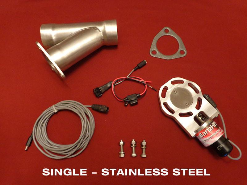 Badlanz HPE 3.0 Inch Electric Exhaust Cutout Stainless Y Kit